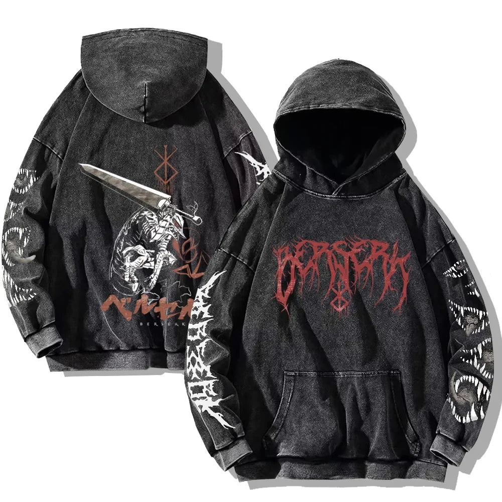 Darkwave sudadera con capucha vintage