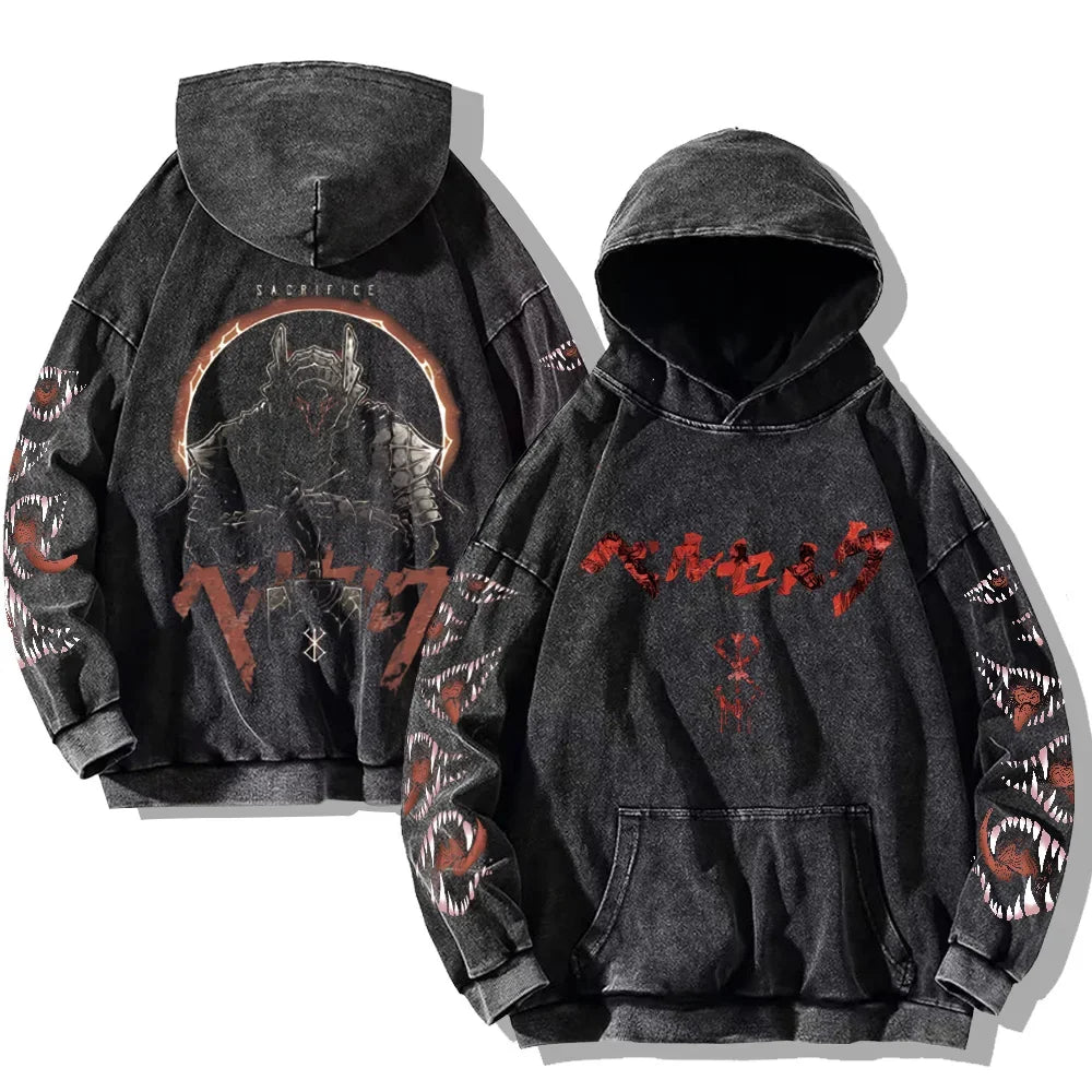 Darkwave sudadera con capucha vintage 
