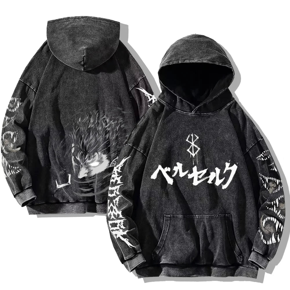 Darkwave sudadera con capucha vintage 