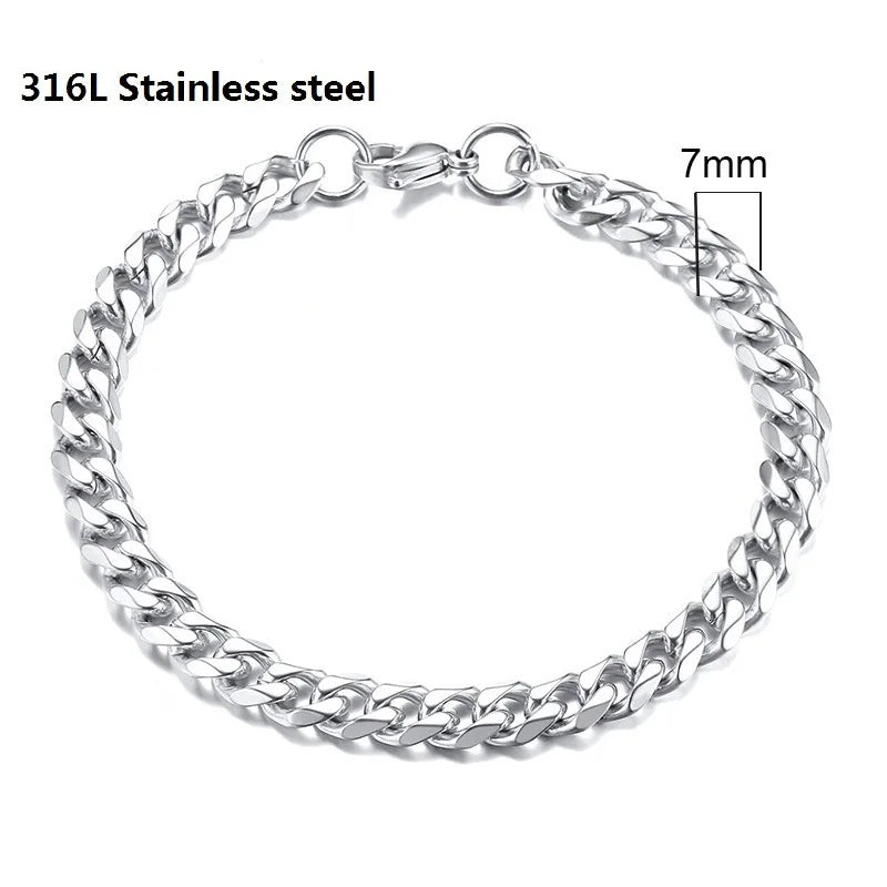 IronBond pulsera cubana de acero inoxidable 