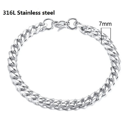 IronBond pulsera cubana de acero inoxidable 