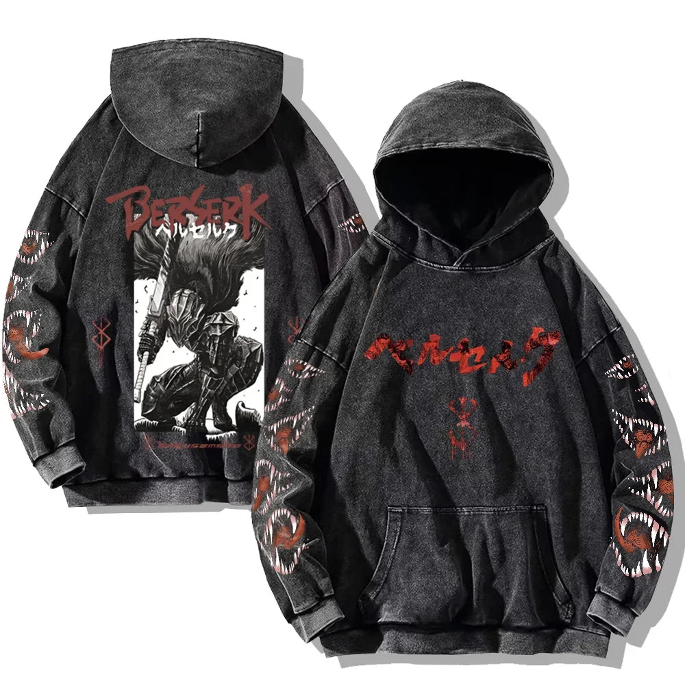 Darkwave sudadera con capucha vintage 