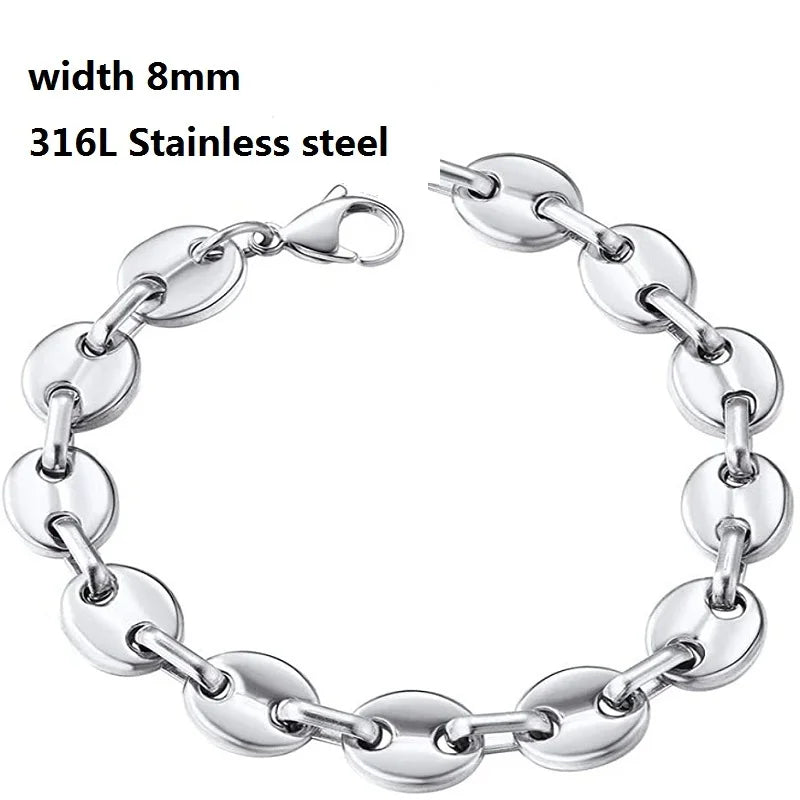 IronBond pulsera cubana de acero inoxidable 