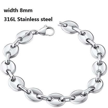 IronBond pulsera cubana de acero inoxidable 