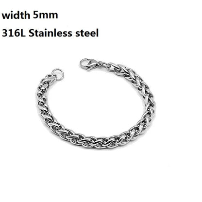 IronBond pulsera cubana de acero inoxidable 