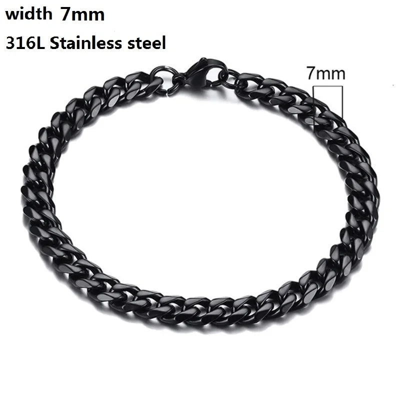 IronBond pulsera cubana de acero inoxidable 