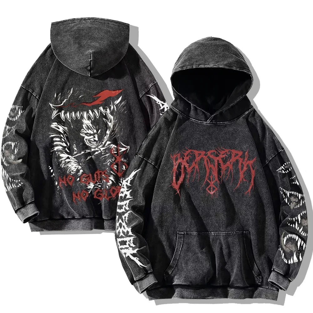 Darkwave sudadera con capucha vintage 