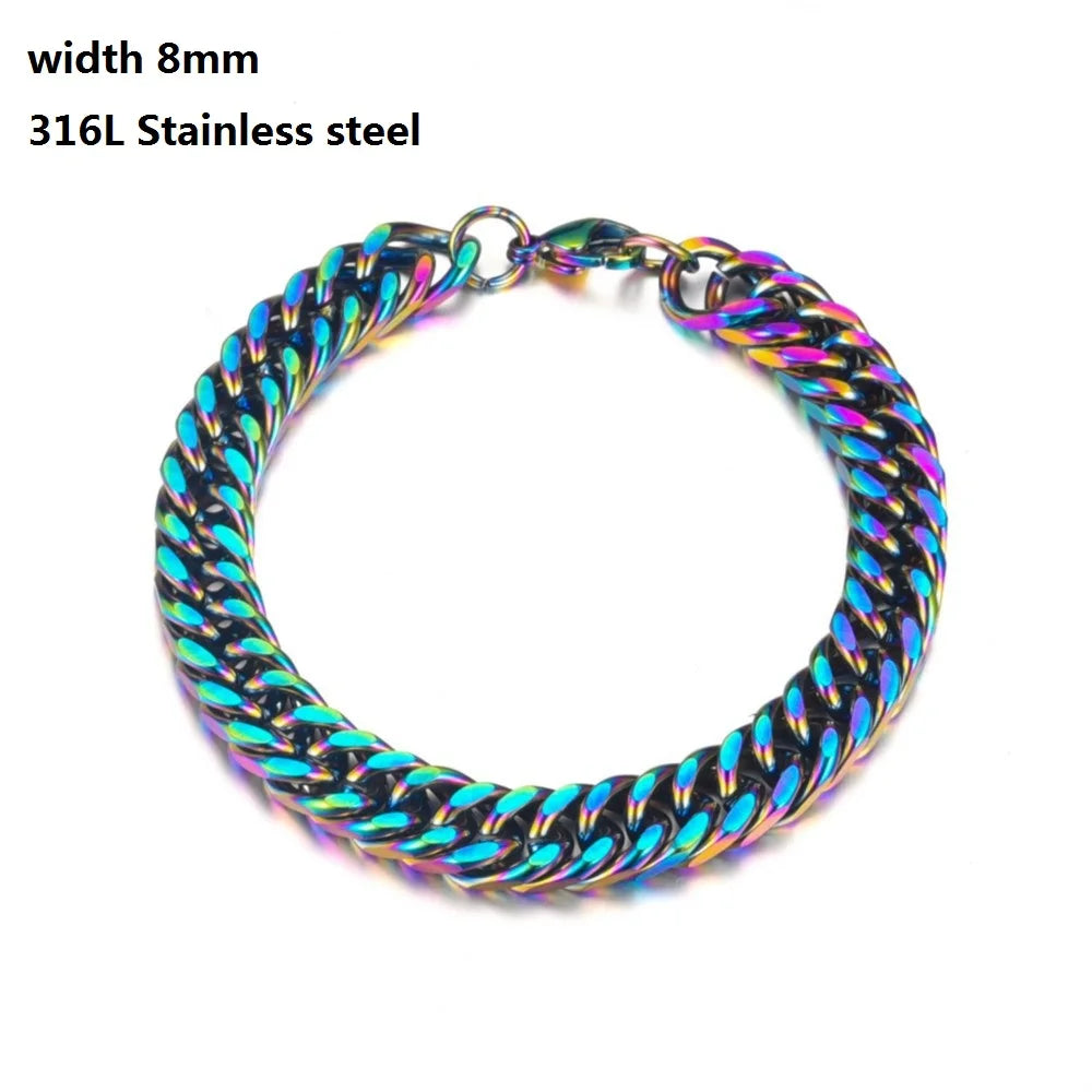 IronBond pulsera cubana de acero inoxidable 