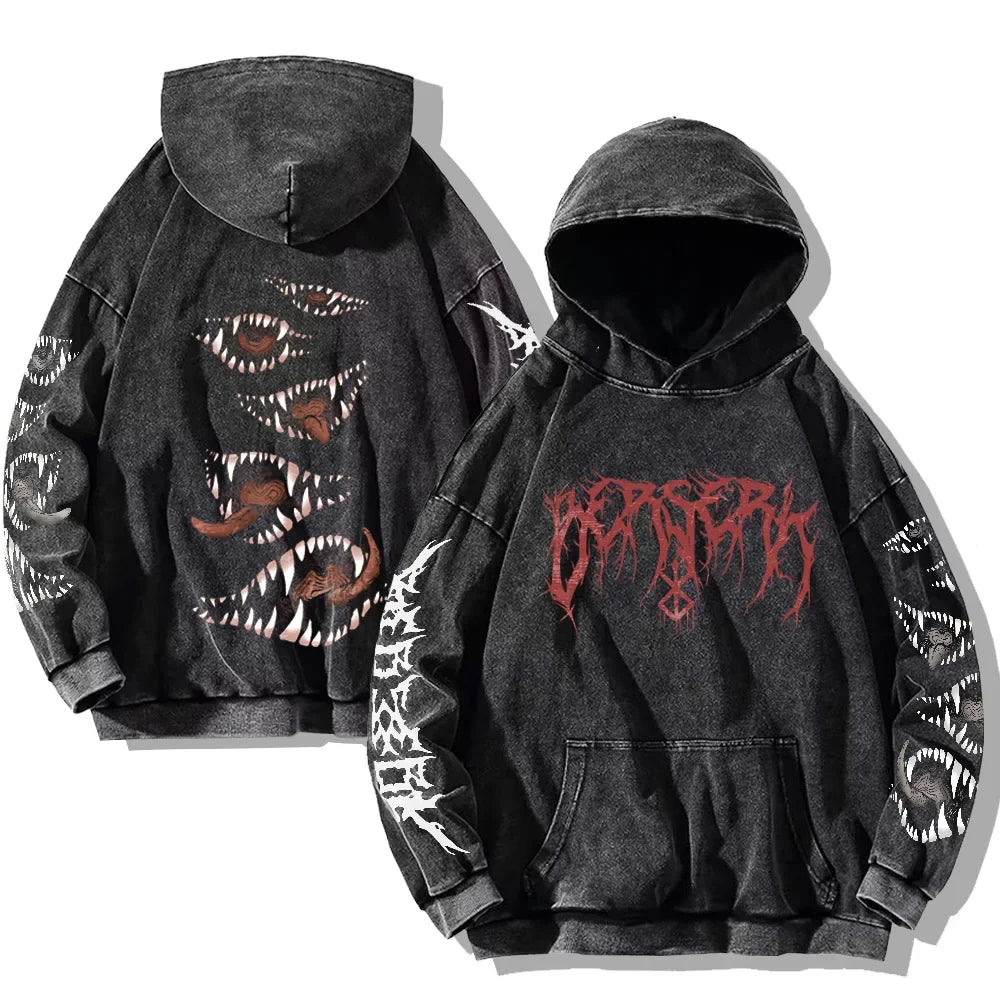 Darkwave sudadera con capucha vintage 