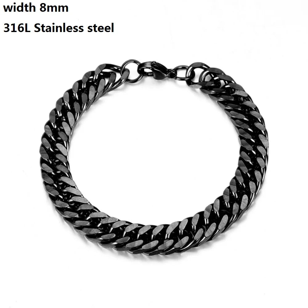 IronBond pulsera cubana de acero inoxidable 