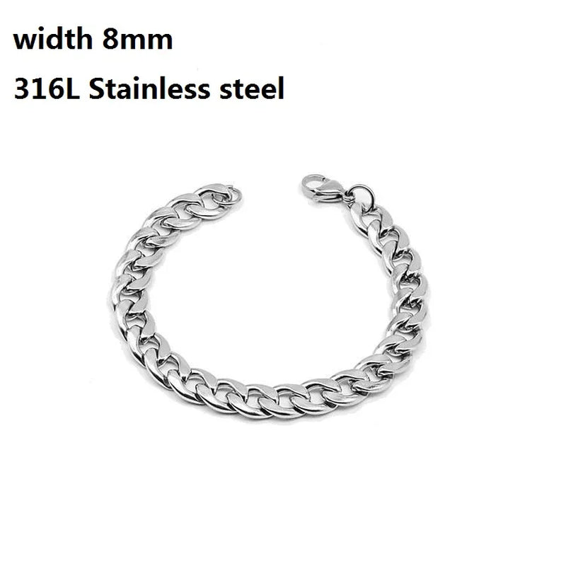 IronBond pulsera cubana de acero inoxidable 